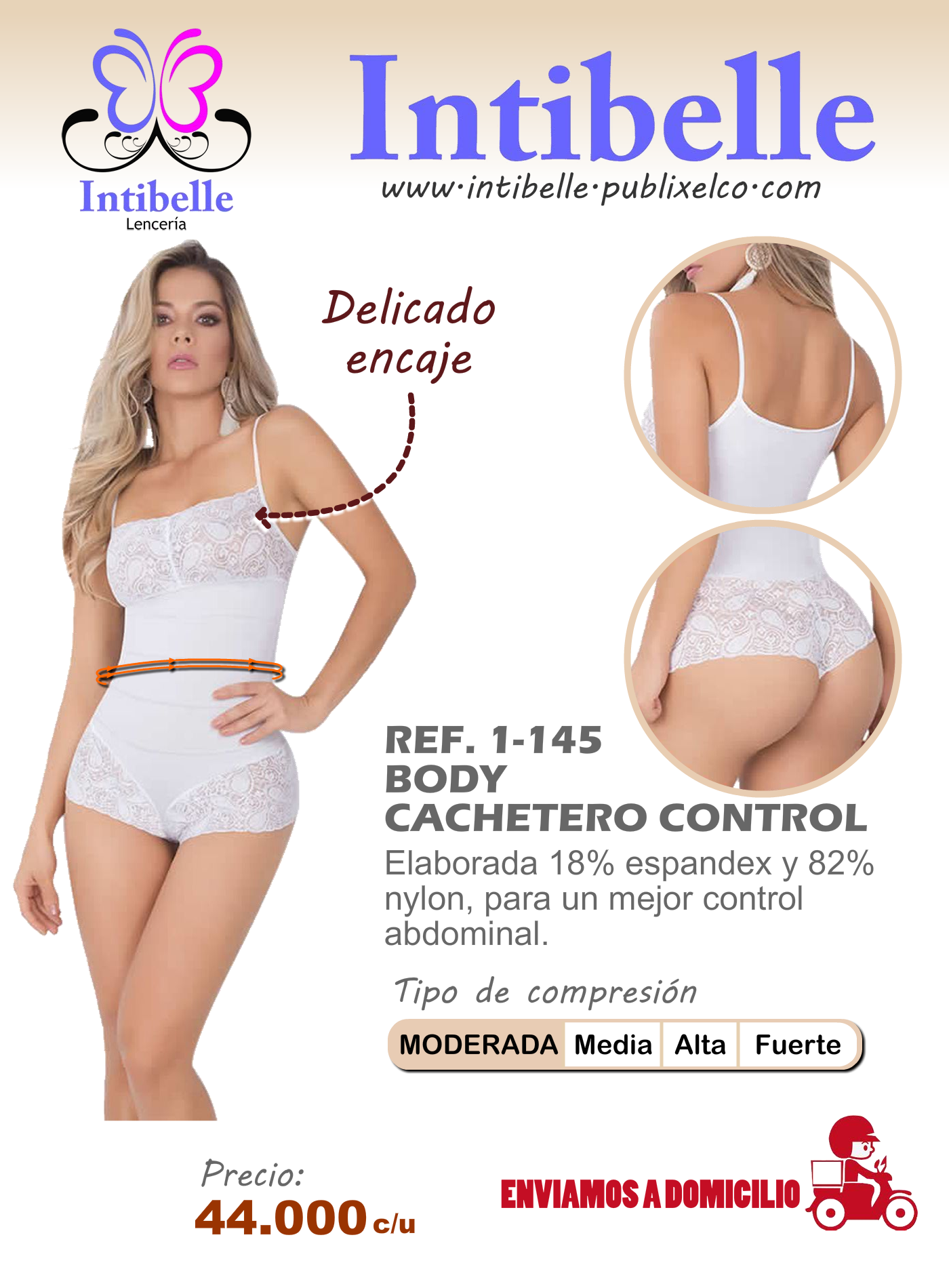 Faja para mujer tipo body cachetero