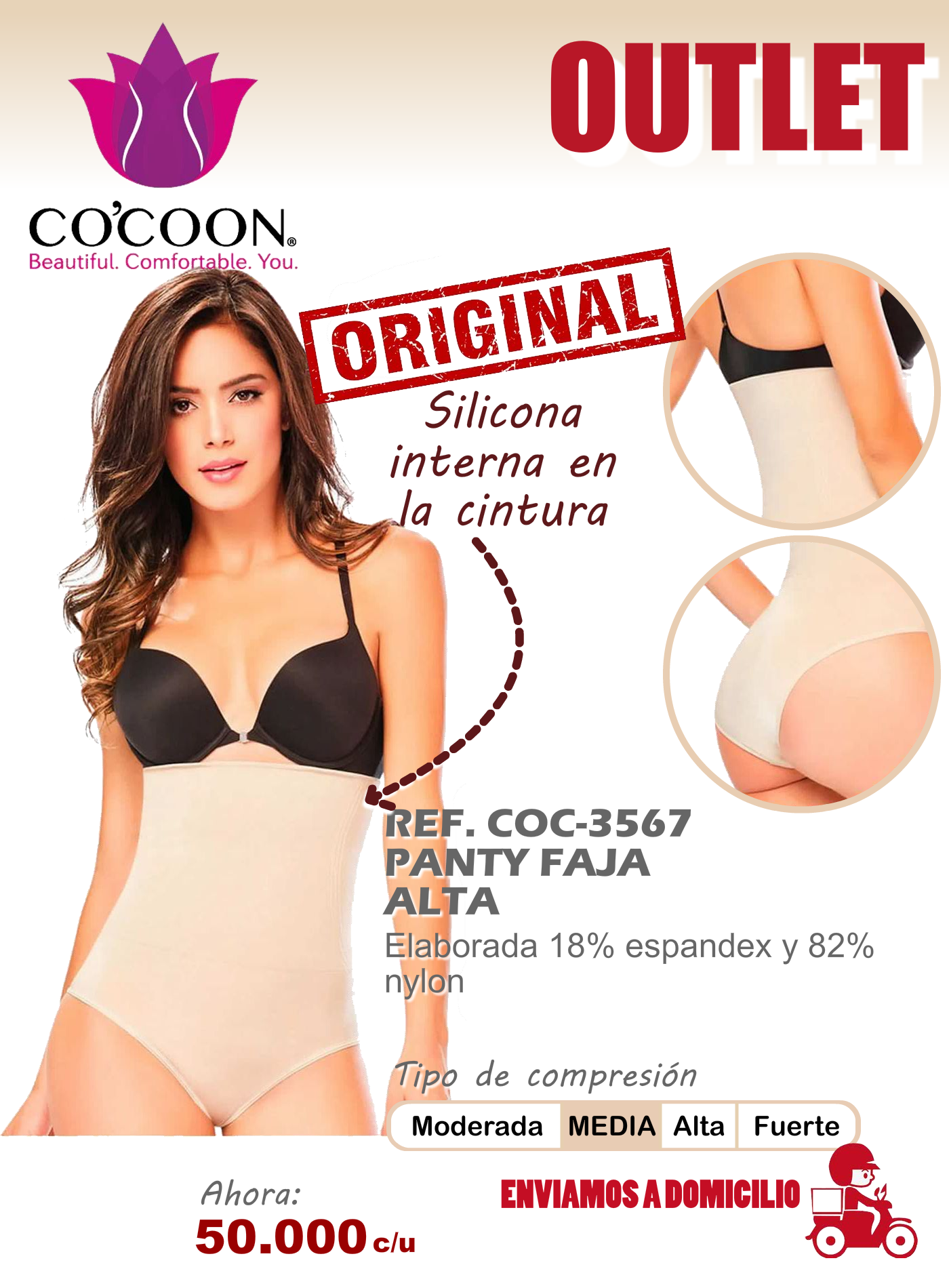 panty faja alta original cocoon